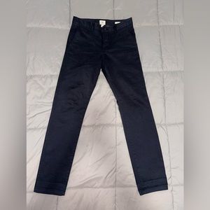 H&M Skinny Fit Chino Pants Mens 29 x 30 Navy Flat-Front